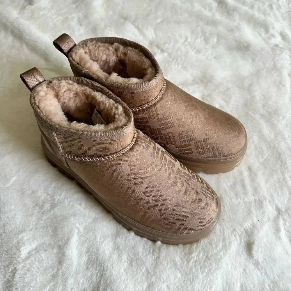 UGG Classic Ultra Mini Monogram Boots Women’s Size 5